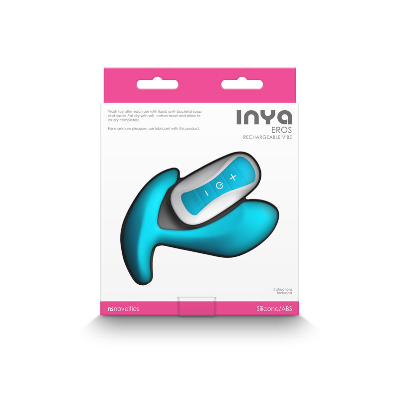 INYA Eros Rechargeable Vibe with Remote - Blue - Thorn & Feather