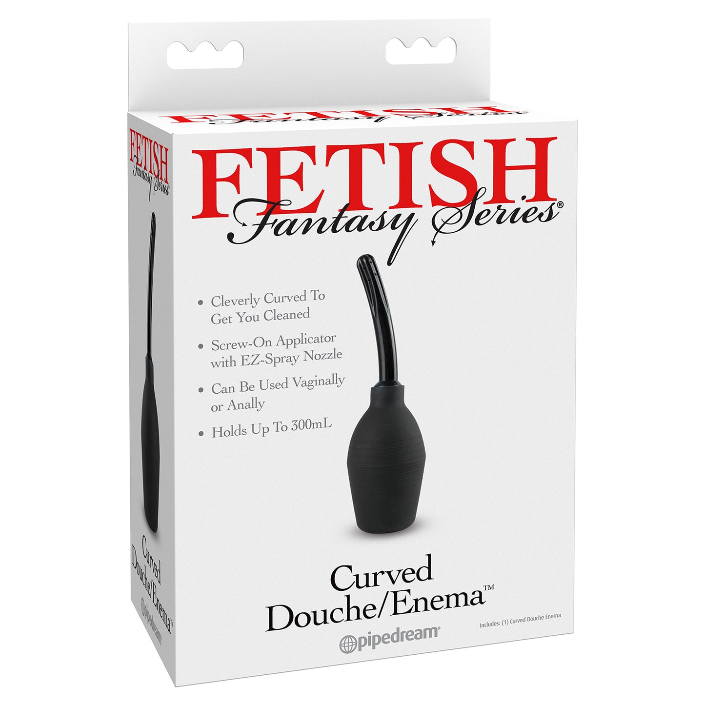 Fetish Fantasy Curved Douche/Enema - Black, 300ml