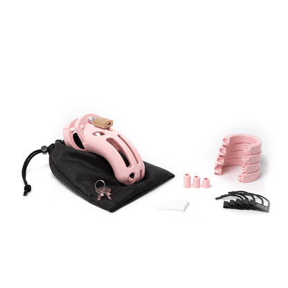 Chastity Kits The Curve Chastity Cock Cage Kit - Pink