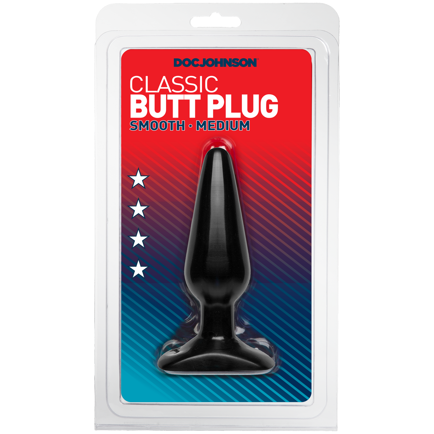 Classic Smooth Butt Plugs - Medium, Black - Thorn & Feather