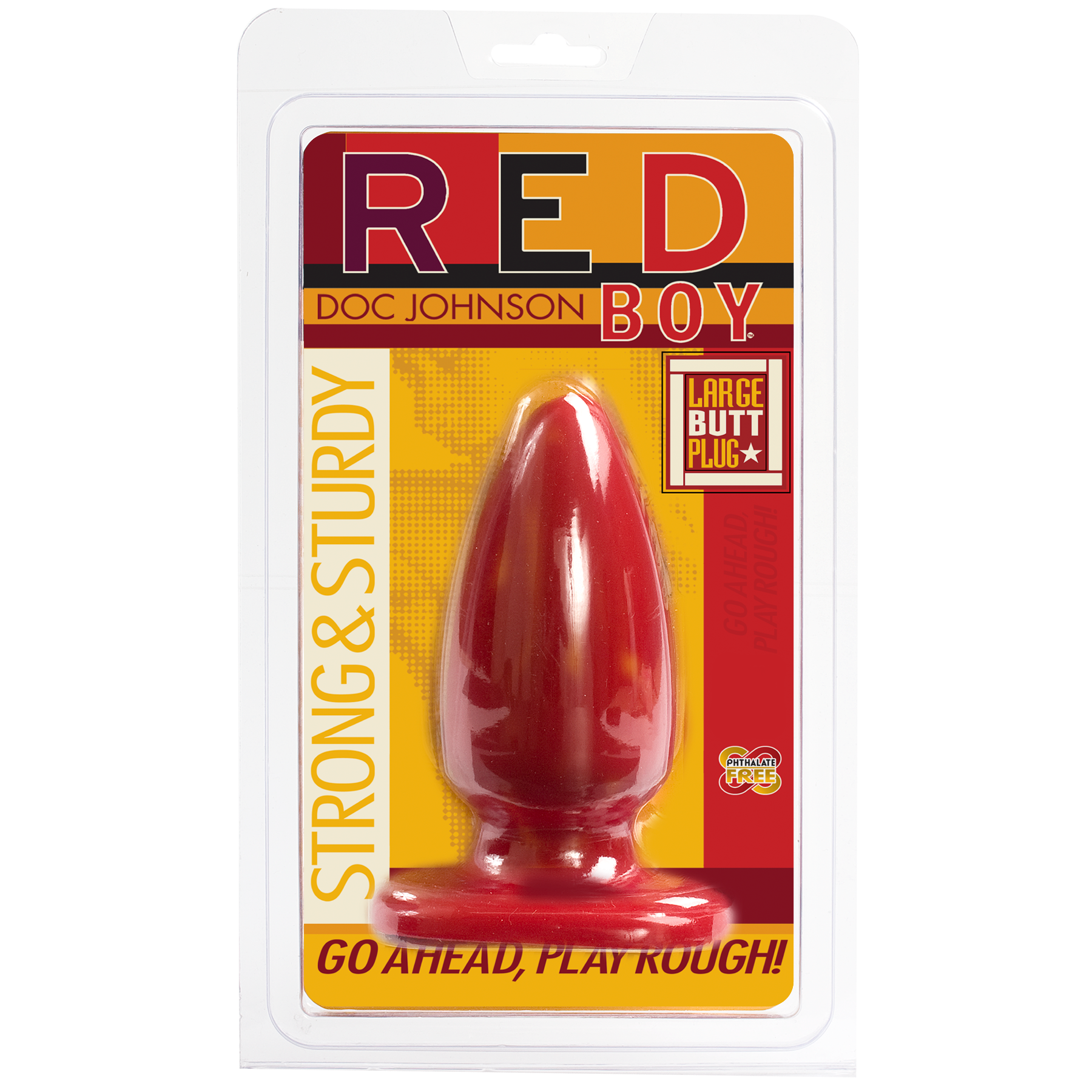 Red Boy Large 5" Butt Plug - Thorn & Feather