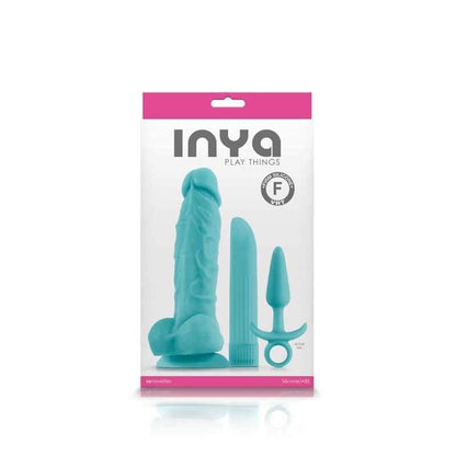 INYA Playthings Silicone Toy Kit - Teal - Thorn & Feather