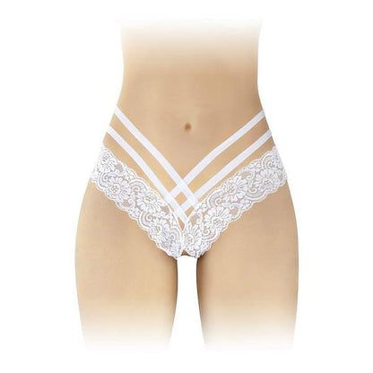 Anne Crotchless Thong White - Thorn & Feather