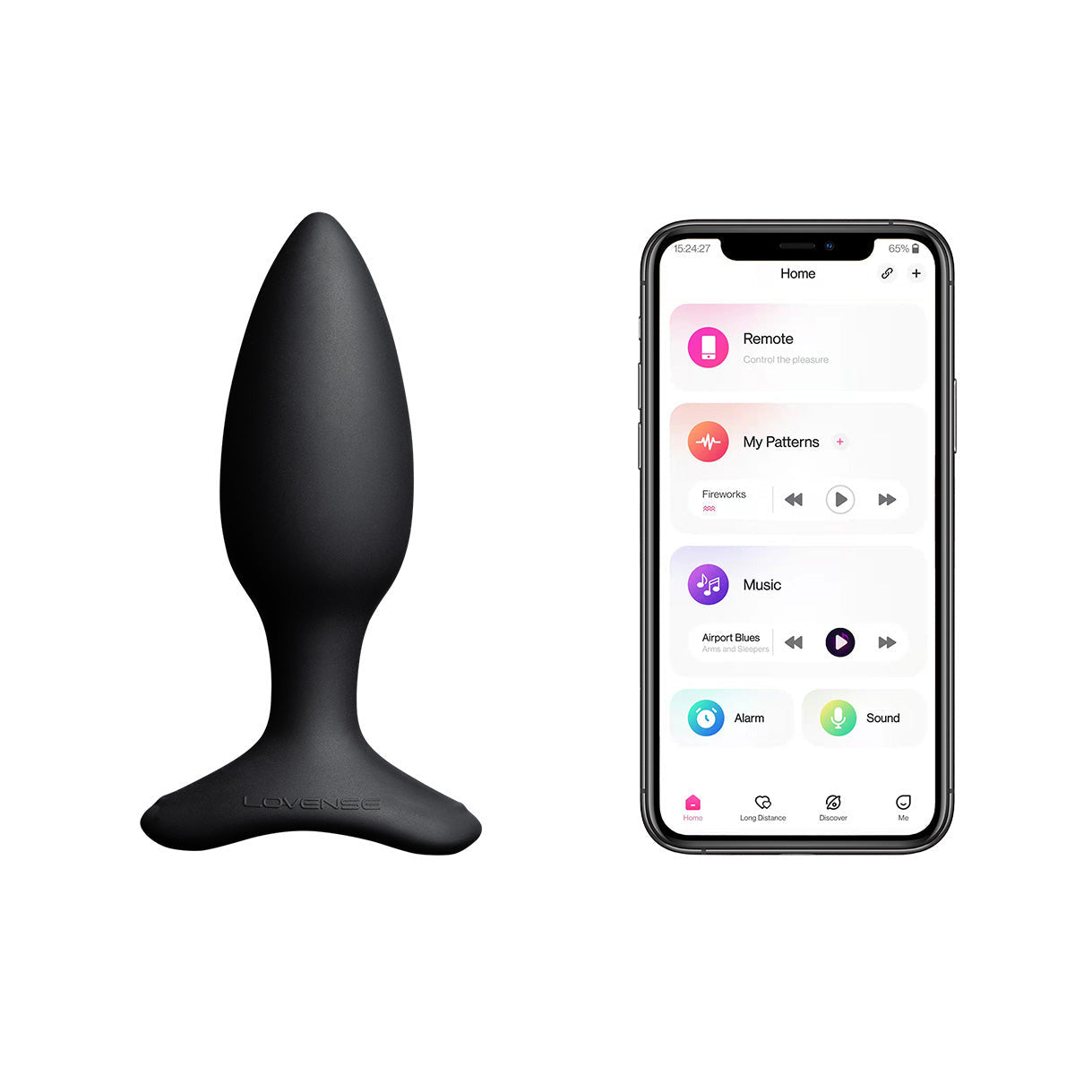 Lovense Hush 2 App-controlled Vibrating Butt Plug - 1.5 Inch Lovense Hush 2 App-controlled Vibrating Butt Plug - 1.5 Inch