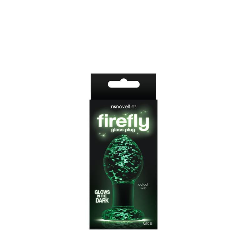 Firefly Glass Plug - Medium, Clear - Thorn & Feather