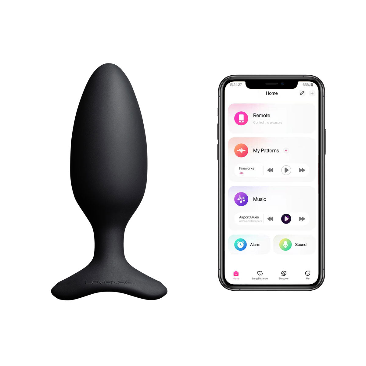 Lovense Hush 2 App controlled Vibrating Butt Plug 1 Inch Thorn