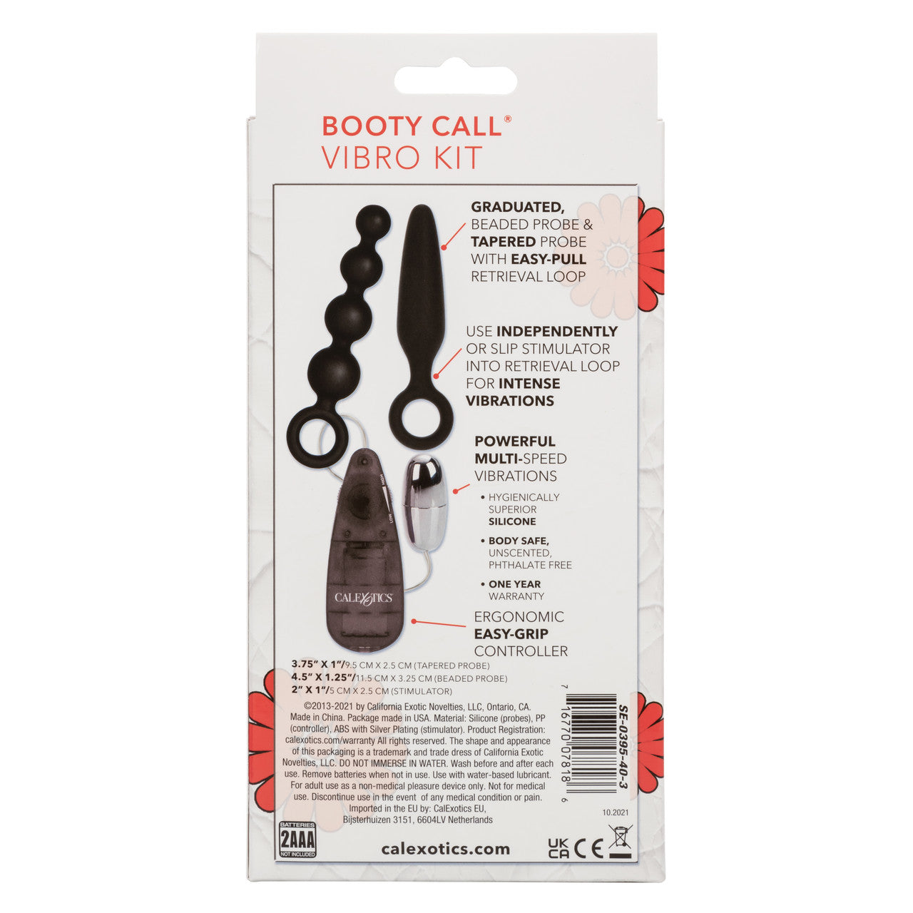 Booty Call Booty Vibro Kit - Black - Thorn & Feather
