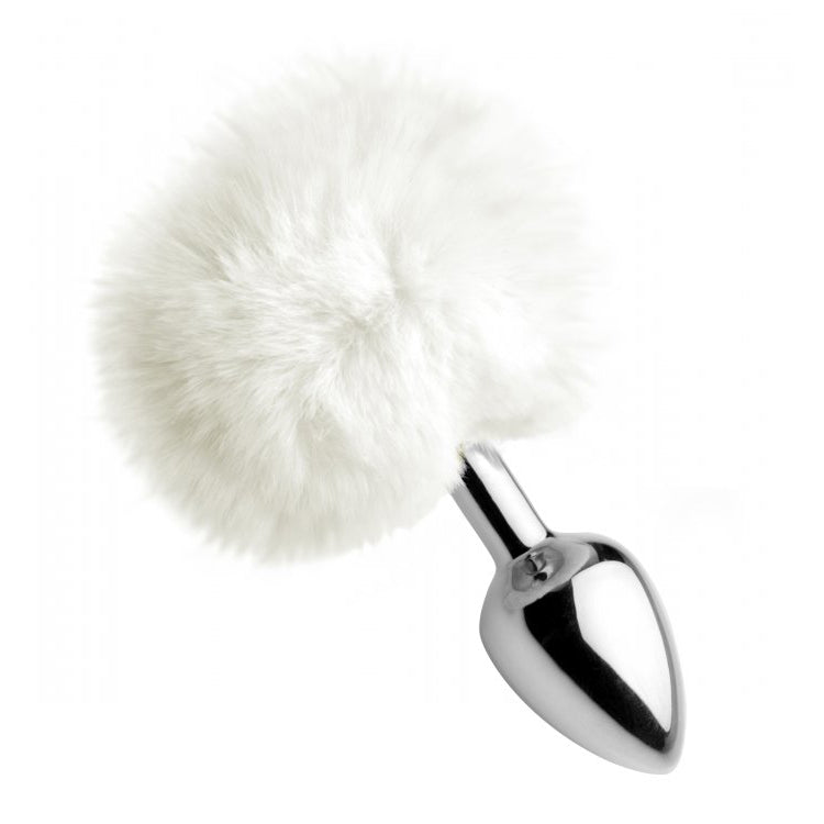 Plug Anal Queue de Lapin Blanc Fluffy Plug Anal Queue de Lapin Blanc Fluffy