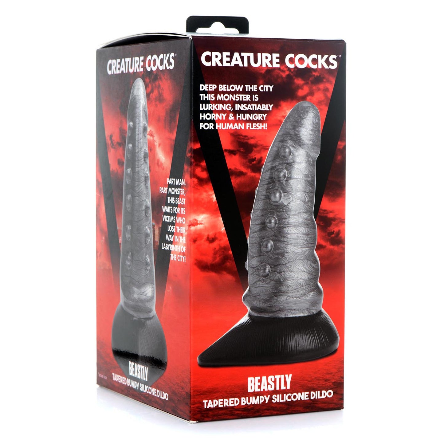 Beastly Tapered Bumpy Silicone Creature Dildo - Thorn & Feather