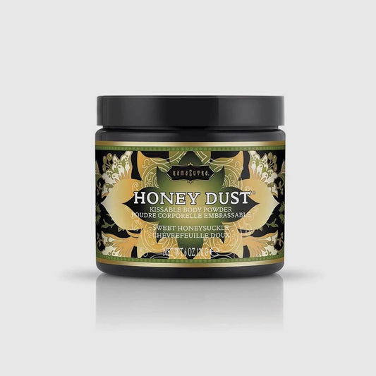 Kama Sutra Naughty Honey Dust Body Power - Sweet Honeysuckle, 6.0oz/170gr - Thorn & Feather