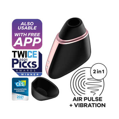 Satisfyer Love Triangle Air Pulse Stimulator + Vibration - Thorn & Feather