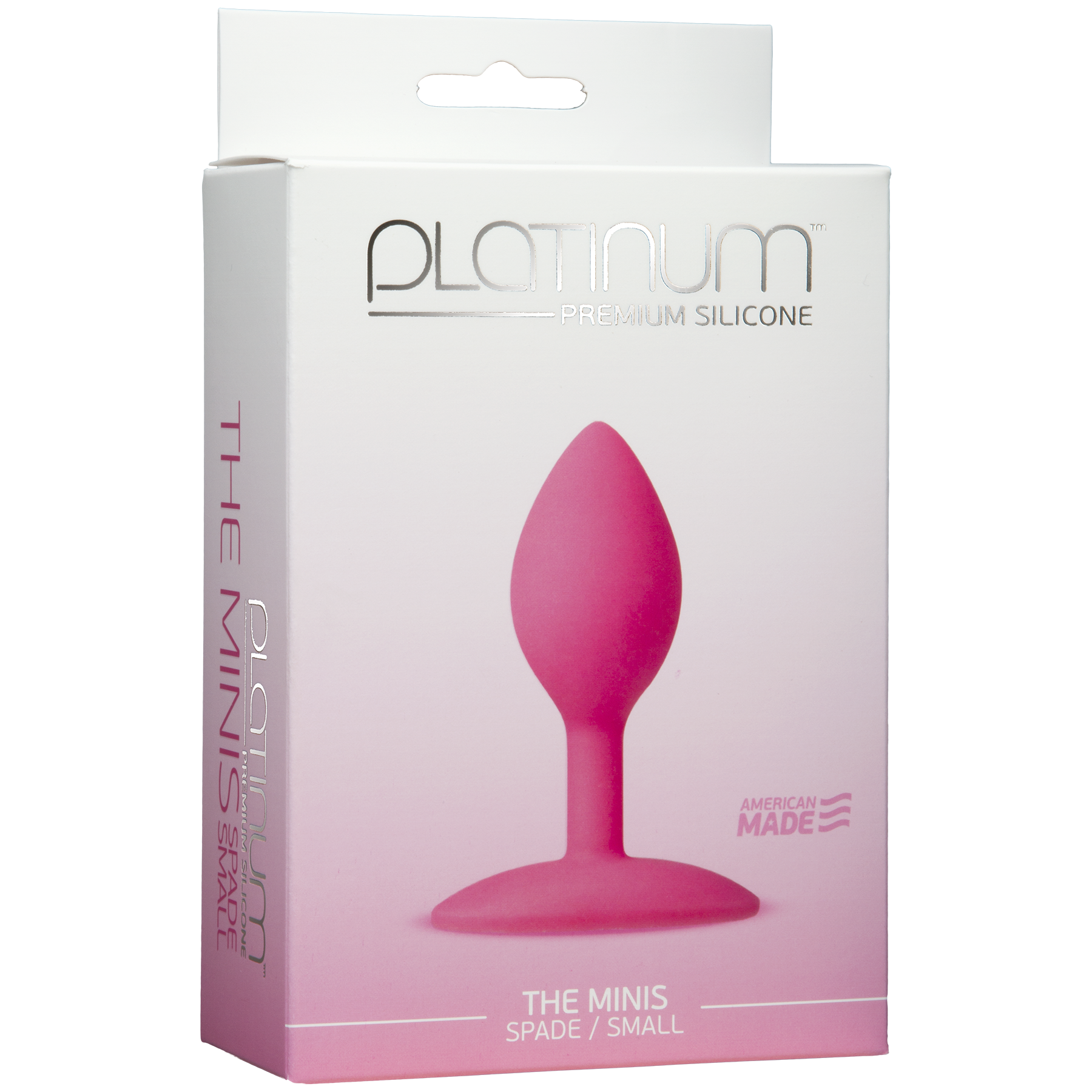 Platinum Premium Silicone The Mini's Spade - Small, Pink - Thorn & Feather Sex Toy Canada