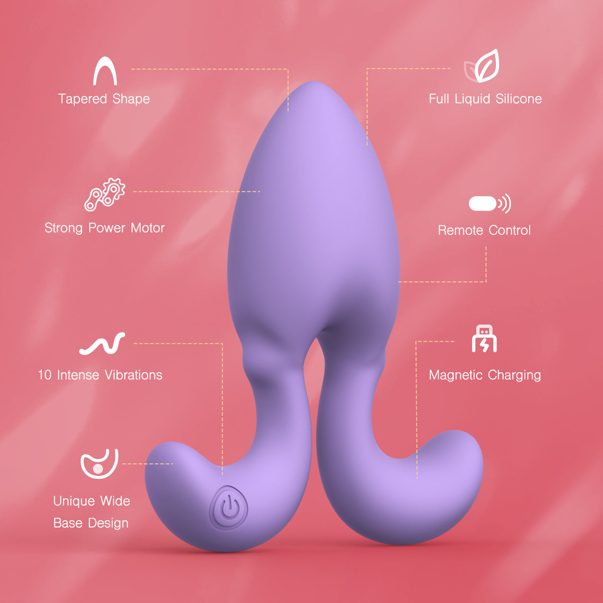 Dorace Anal Vibrator with Remote