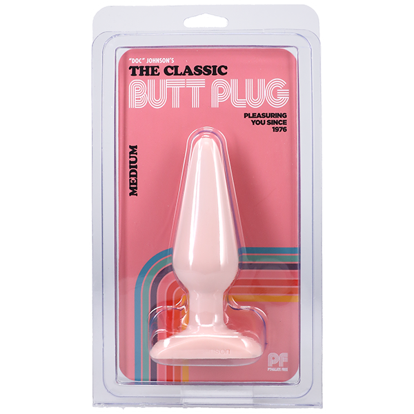 Plug anal classique lisse - Medium, noir