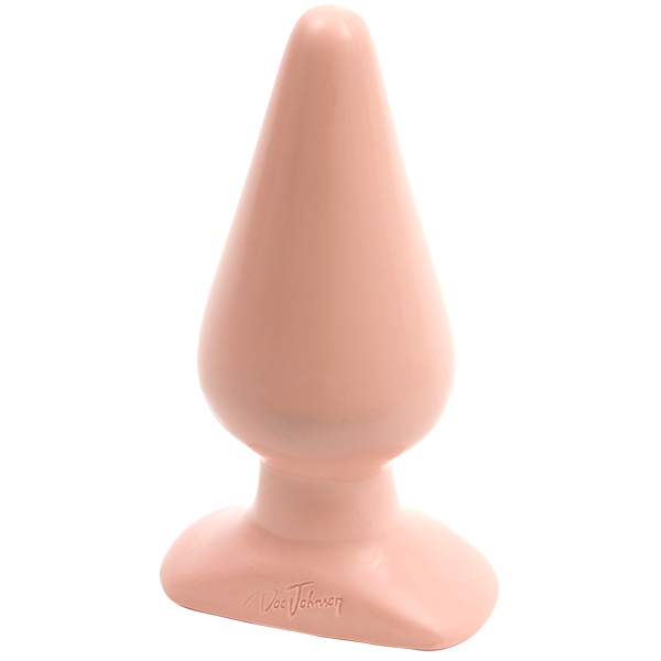 Plug anal classique lisse - Grand, blanc