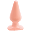 Plug anal classique lisse - Grand, blanc
