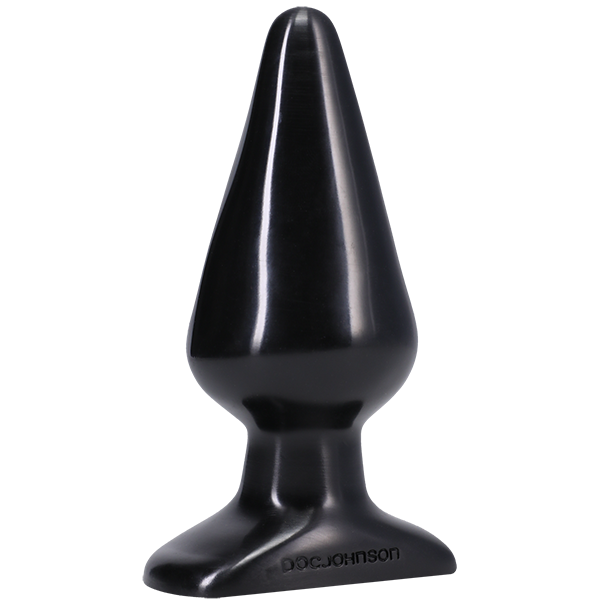 Plug anal classique lisse - Grand, noir