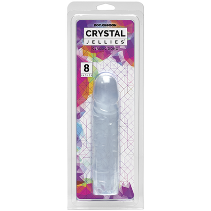 Crystal Jellies 8" Classic Dong - Clear