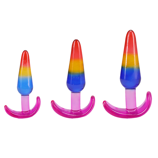 Crystal Jellies Anal Trainer Set - Rainbow