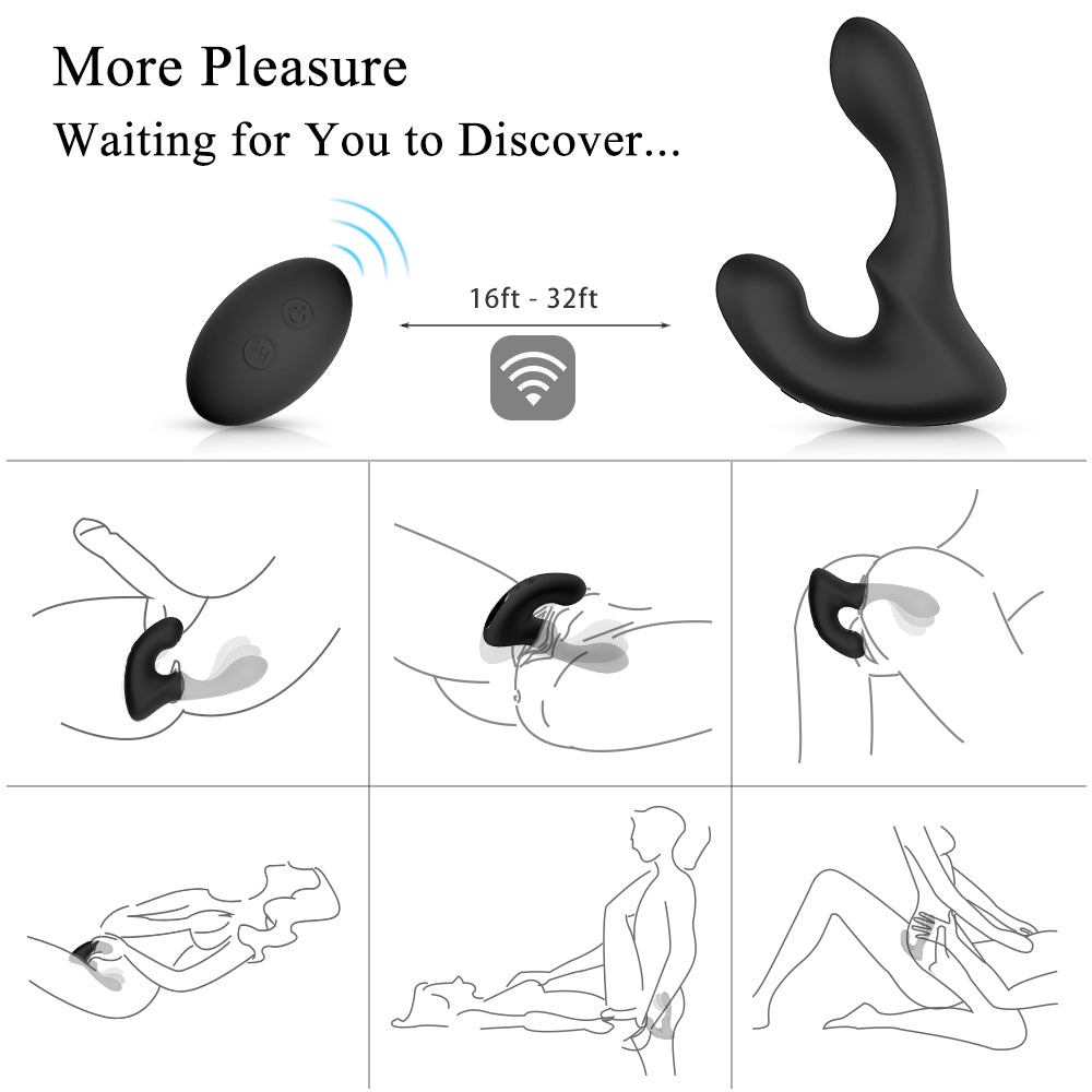 Landys Wave Motion Prostate Massager with Remote