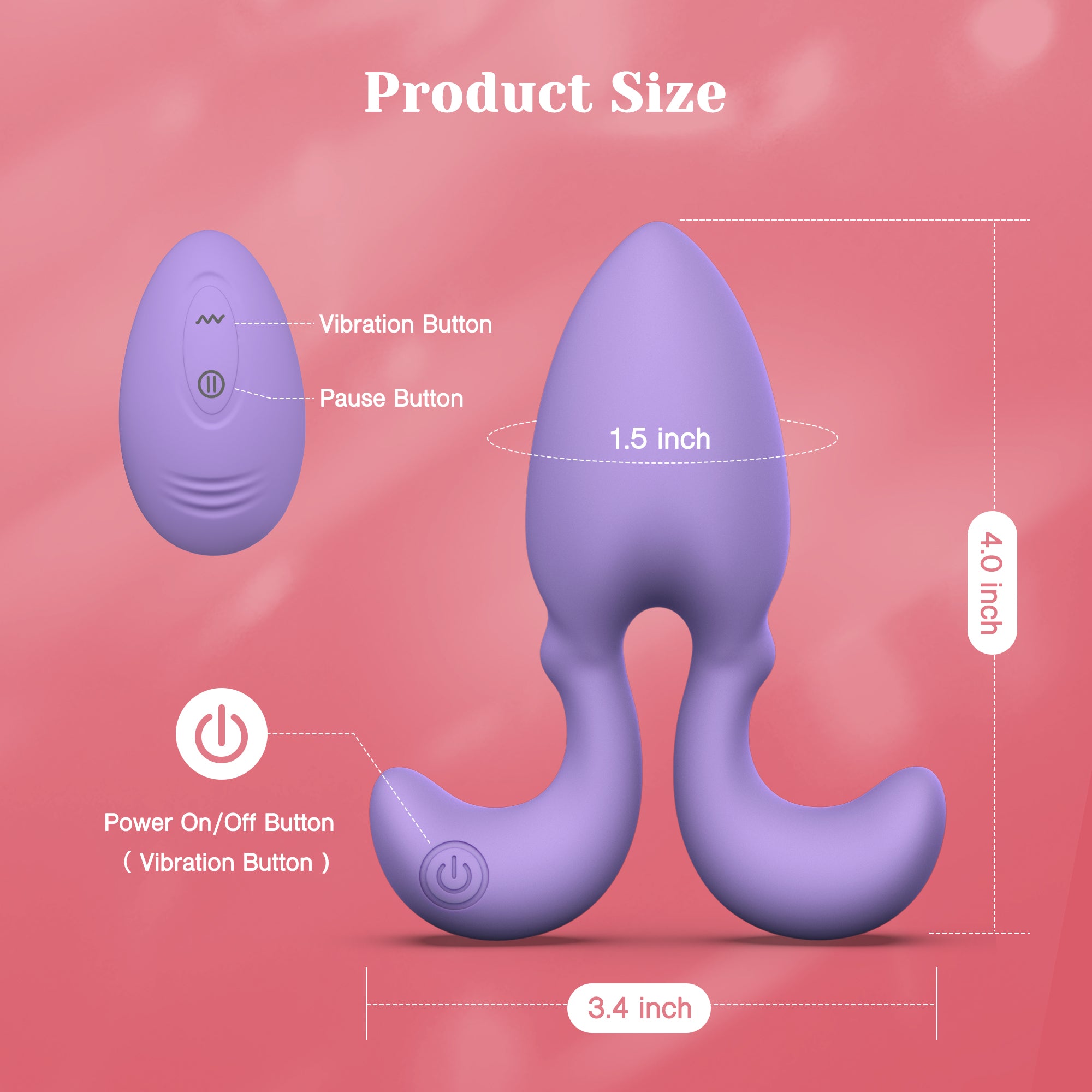 Dorace Anal Vibrator with Remote