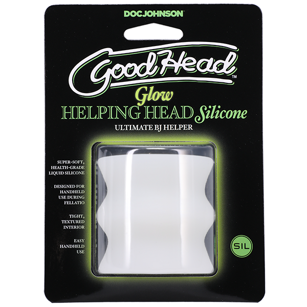 GoodHead Glow Helping Head Silicone Ultimate BJ Helper - Thorn & Feather