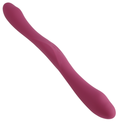 Tryst Duet Double Ended Vibrator w Wireless Remote - Berry Red