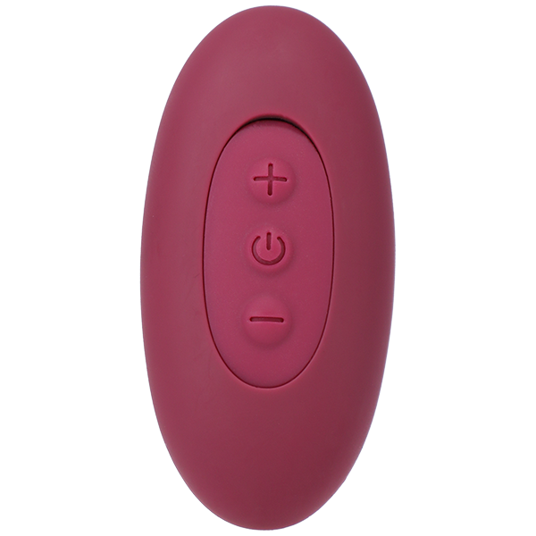 Tryst Duet Double Ended Vibrator w Wireless Remote - Berry Red