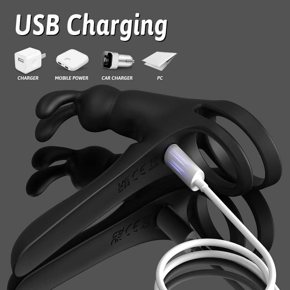 Tusky Couple Vibrating Penis Ring