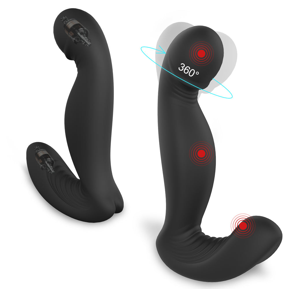 Jiggle Dual-Motor Rotating Prostate & G-Spot Plug