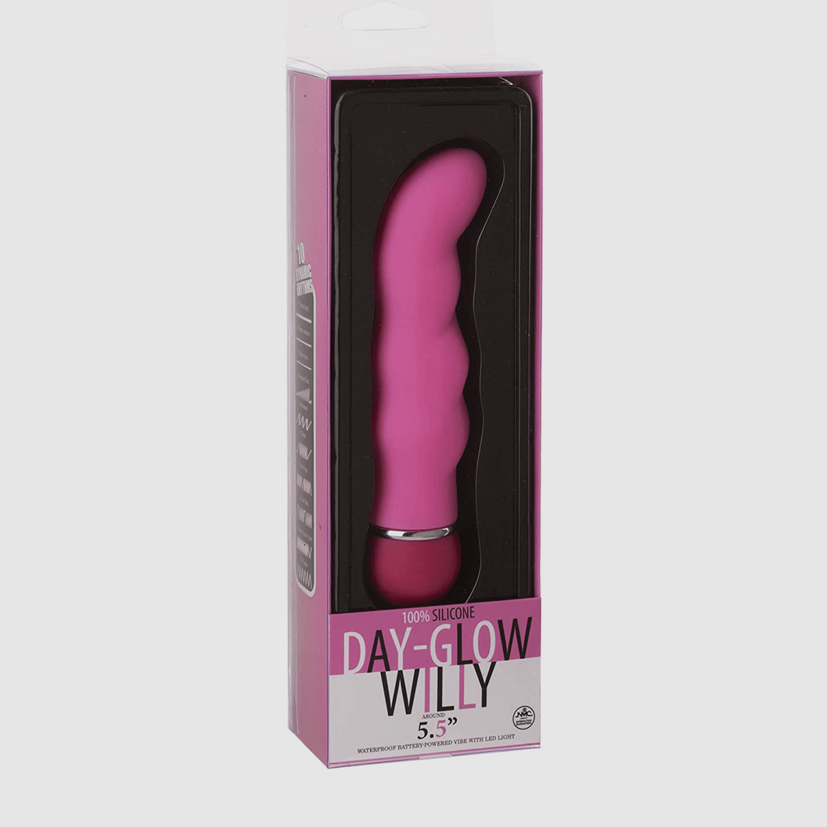 5.5" Day-Glow Willy - G-Spot in pink-T&F 3YRS Anniversary Sale - Thorn & Feather