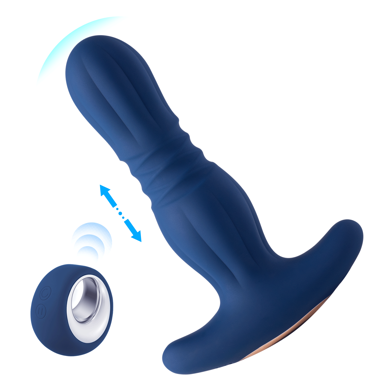 AGAS Thrusting Butt Plug with Remote Control - Thorn & Feather