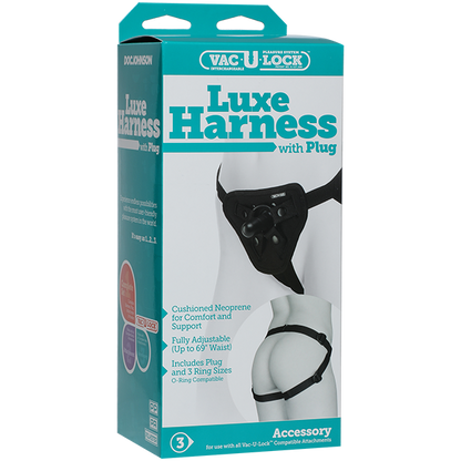 Vac-U-Lock Platinum Luxe Harness w Plug