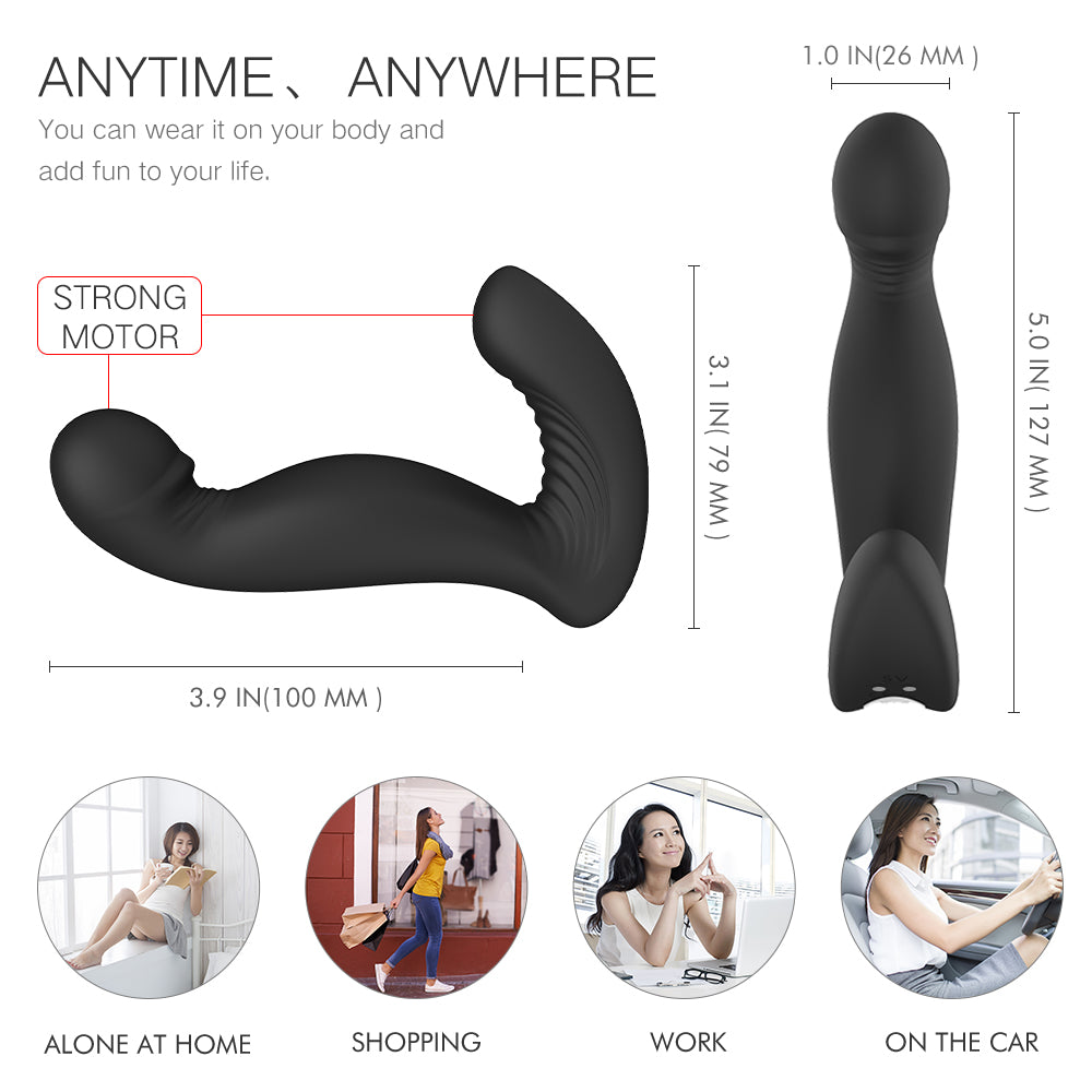 Jiggle Dual-Motor Rotating Prostate & G-Spot Plug