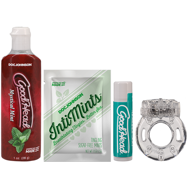 Kit de plaisir oral GoodHead Suck It - Menthe mystique