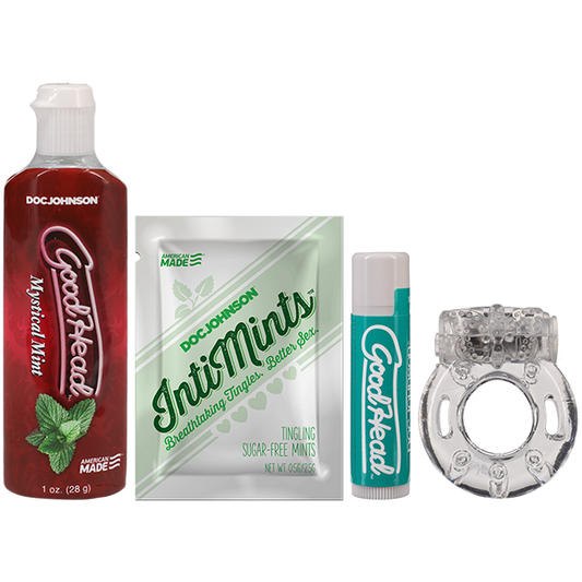 Kit de plaisir oral GoodHead Suck It - Menthe mystique