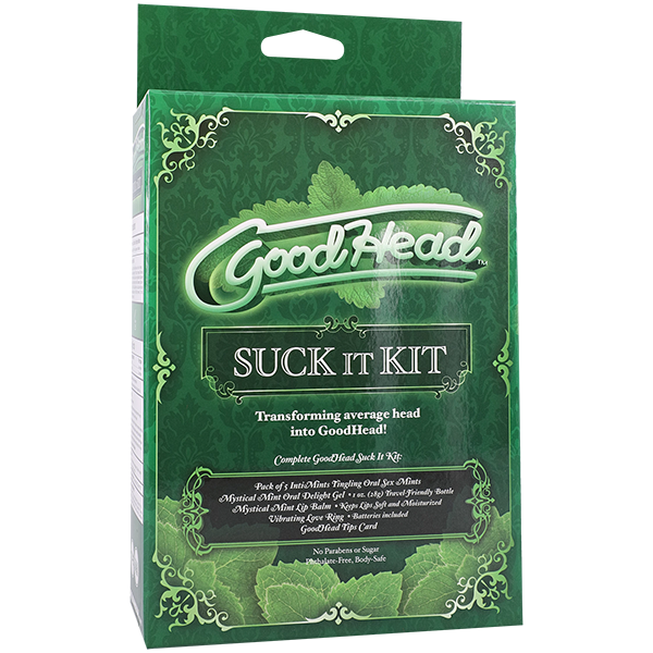 Kit de plaisir oral GoodHead Suck It - Menthe mystique