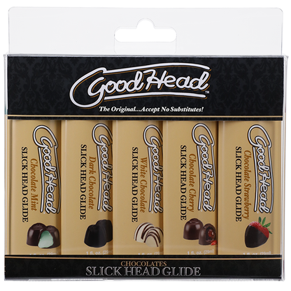 GoodHead Slick Head Glides Chocolates - 5 Pack