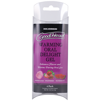 GoodHead Warming Head Oral Delight Gel - 6 Pack, 0.24oz.