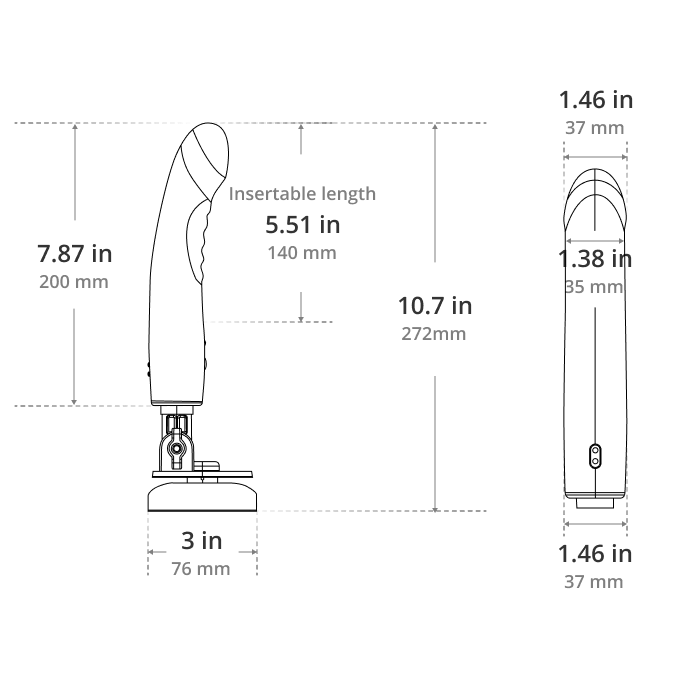 Plug anal vibrant contrôlé par application Lovense Hush 2 - 1 pouce 