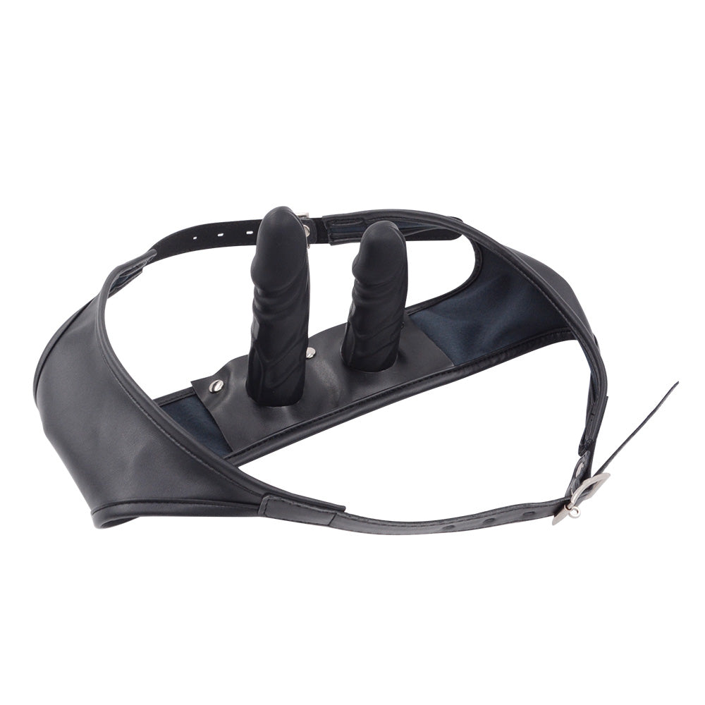 Lockable Detachable Dildo & Anal Plug Panty Harness