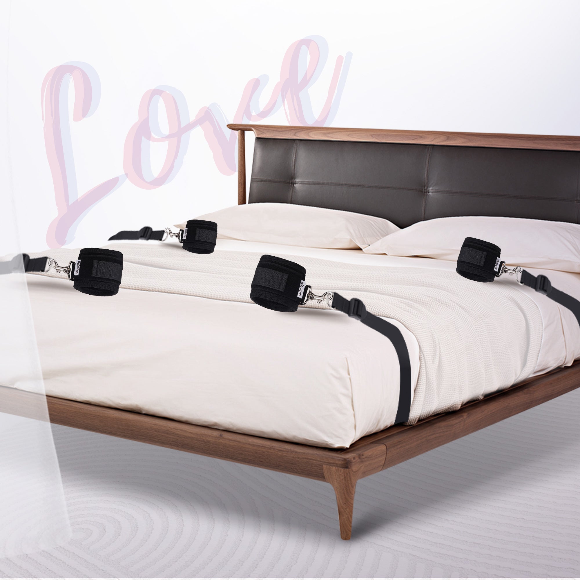 Adjustable Bed Bondage Restraint Set