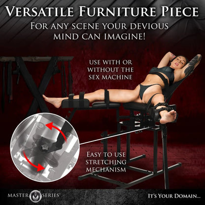 Leg Spreader Obedience Chair with Sex Machine