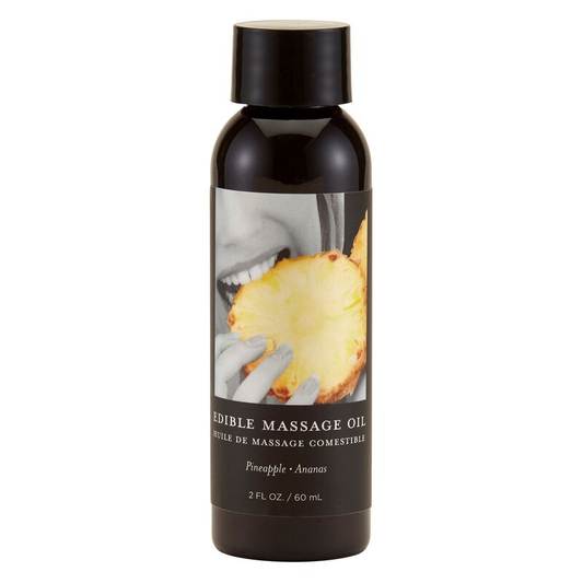 Huile de massage comestible Earthly Body - Ananas, 2 oz/60 ml