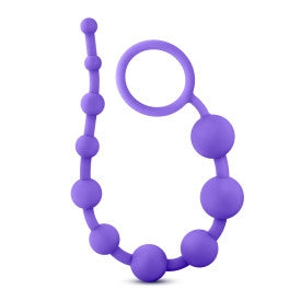Silicone 10 Beads - Purple - Thorn & Feather