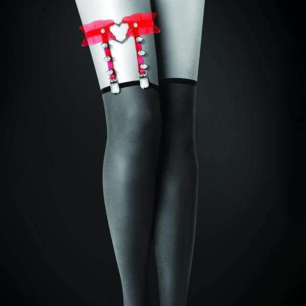 Red Flying Heart Garter