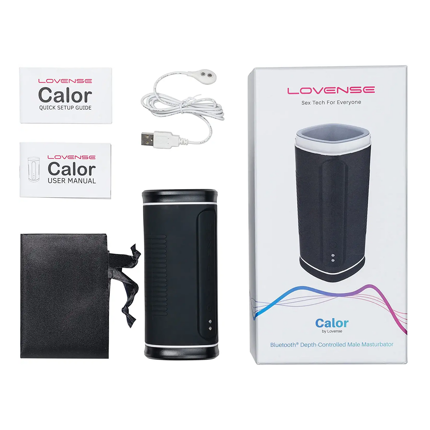 Lovense Calor Depth-Controlled Male Masturbator Cup - Thorn & Feather Sex Toy Canada