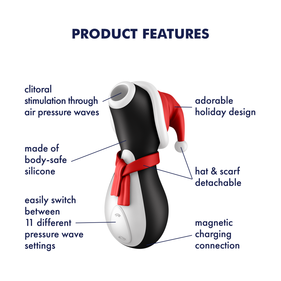 Stimulateur de clitoris Air Pulse Satisfyer Pro Penguin Holiday Edition