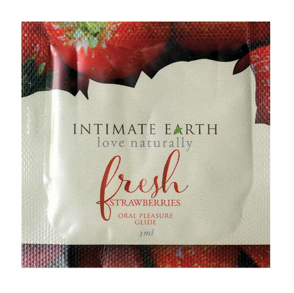 Deslizamiento de sabores naturales de Intimate Earth - Fresas frescas