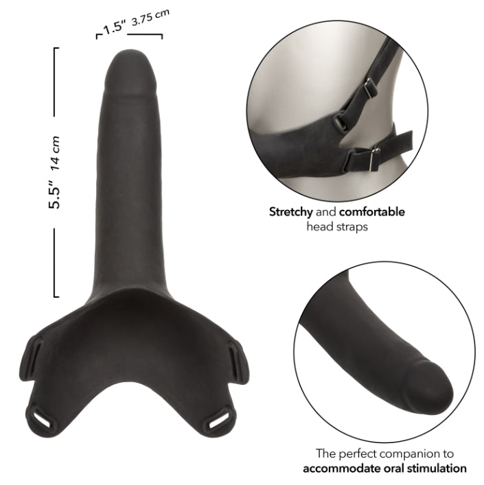 Dong en silicone Accommodator - Noir